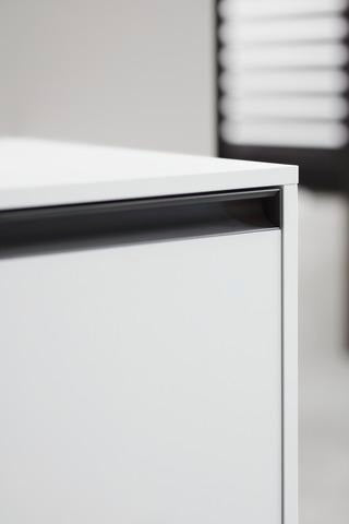 Duravit Ketho.2 Konsolen-Waschtischunterbau 800 mm betongrau matt mit 2 Schubkästen