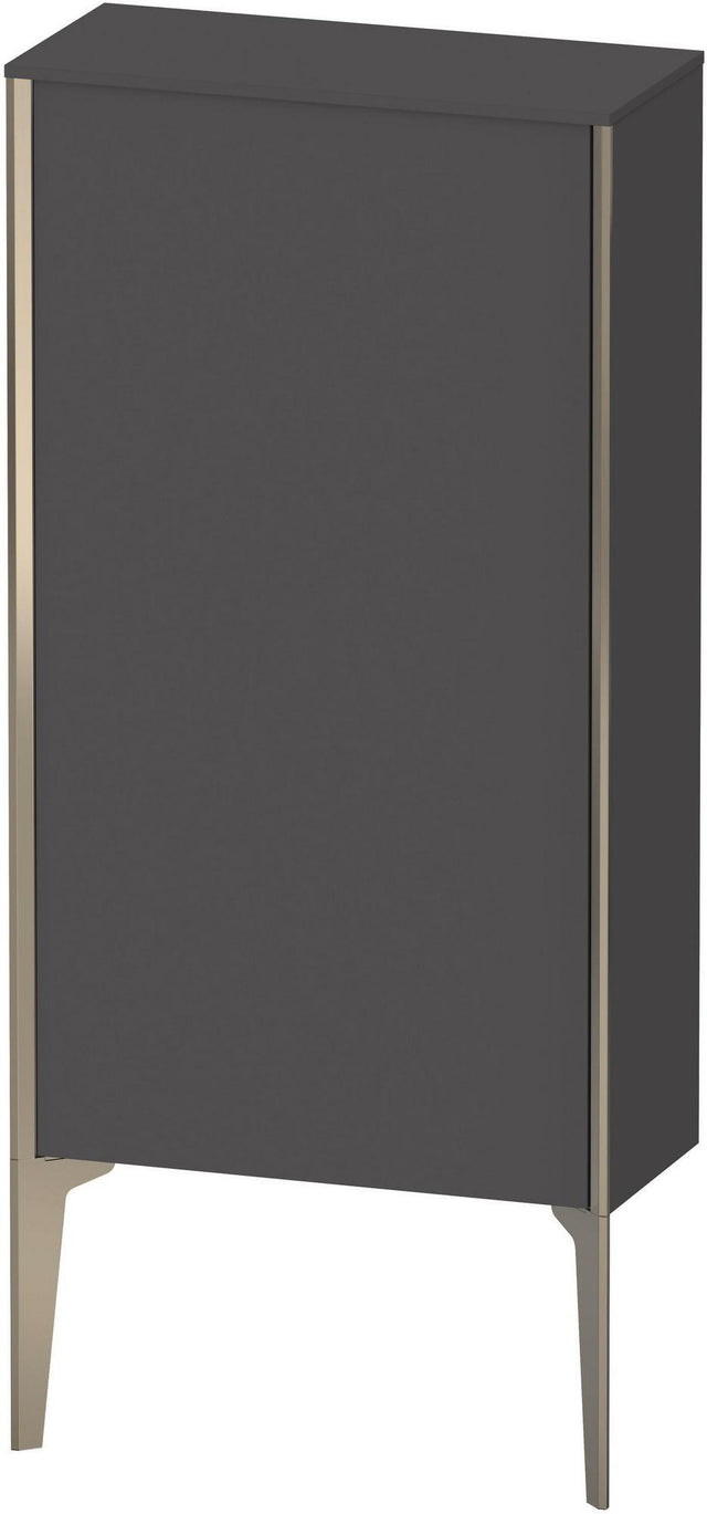 Duravit Halbhochschrank XViu 890 mm graphit matt – wandhängend mit Tip-on und Soft-Close