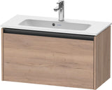 DURAVIT Ketho.2 Waschtischunterbau 810 mm betongrau matt mit Auszug und Soft-Close