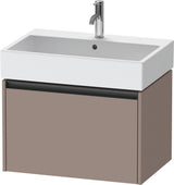 Duravit Waschtischunterbau Ketho.2 wandhängend 684 mm betongrau matt mit 1 Auszug