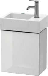DURAVIT L-Cube Waschtischunterbau betongrau matt, 1 Tür, Anschlag links, wandhängend
