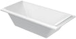 DURAVIT Starck Badewanne 1900x900 mm Einbau mit Mittelablauf, 2 Rückenschrägen, Weiß