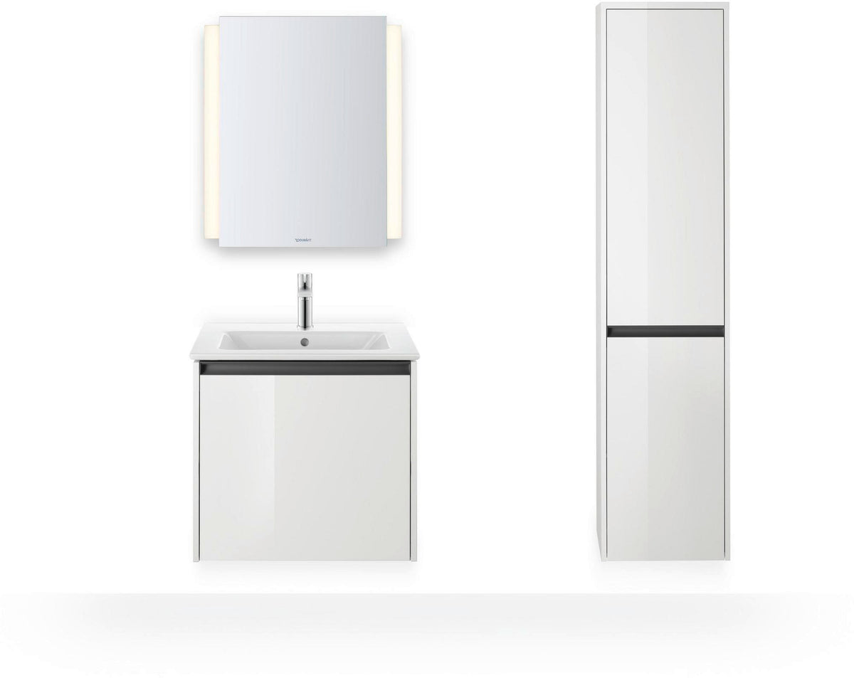 Duravit D-Neo Einhebel-Waschtischmischer mit FreshStart, Zugstange & Chrom – 109 mm Ausladung