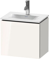Duravit L-Cube Waschtischunterbau 440 mm, 1 Tür links, weiß matt – Wandhängend