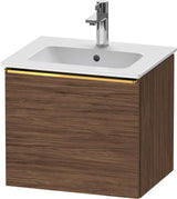 DURAVIT D-Neo Waschtischunterbau 510 mm Eiche Schwarz Matt mit Bronze Griff