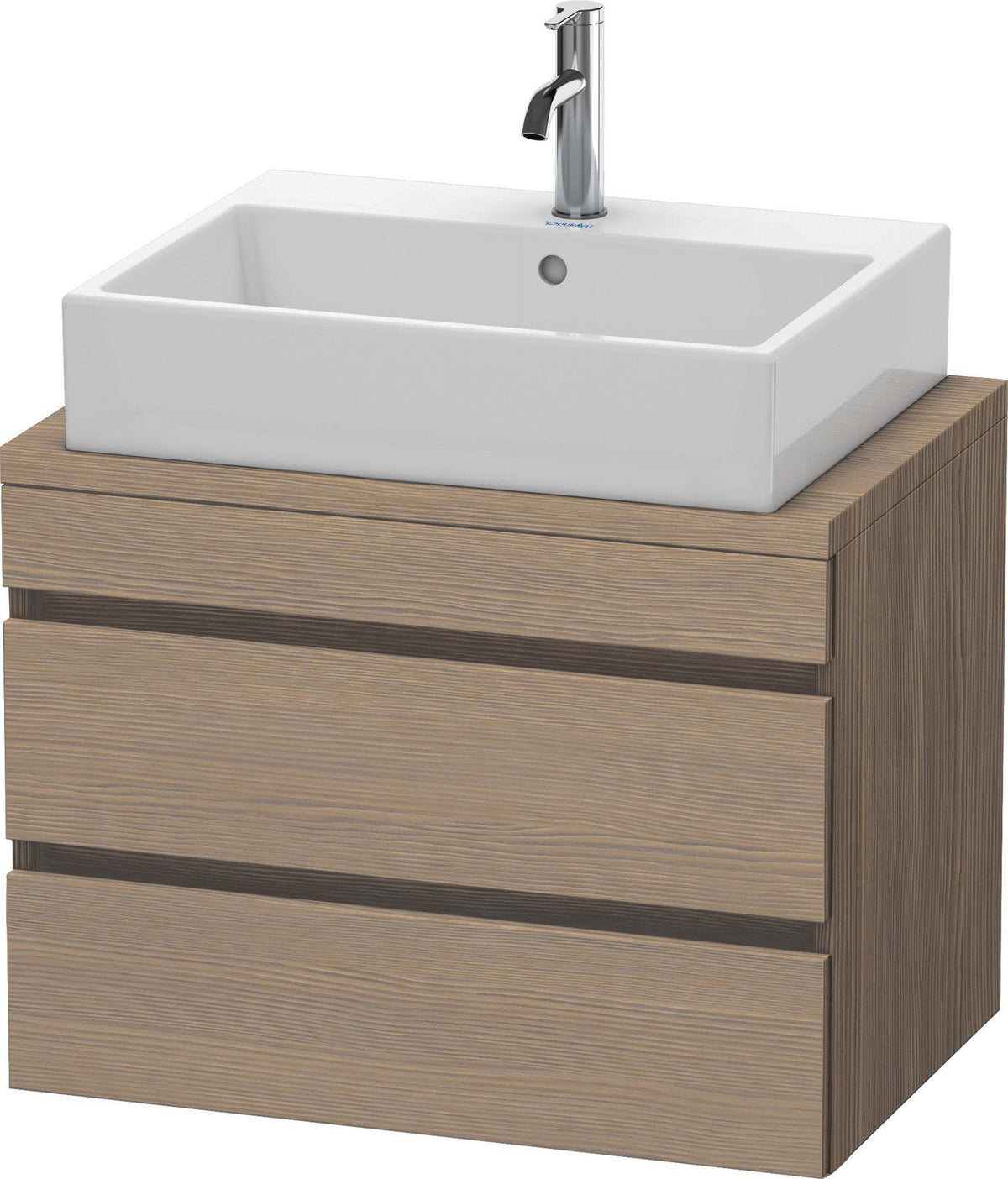 Duravit DuraStyle Konsolenwaschtischunterbau 700 mm Eiche Terra/Weiß Matt mit 2 Schubkästen