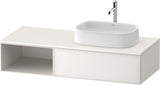 Duravit Zencha Konsolenwaschtischunterbau 1300 mm Eiche Anthrazit mit Auszug