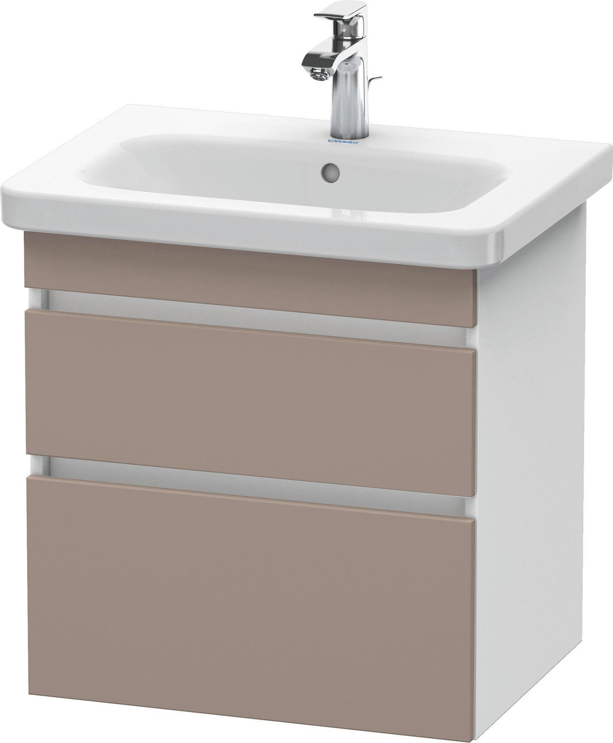 DURAVIT DuraStyle Waschtischunterbau wandhängend 580 mm mit 2 Schubkästen, weiß matt