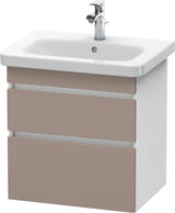 DURAVIT DuraStyle Waschtischunterbau wandhängend 580 mm mit 2 Schubkästen, weiß matt