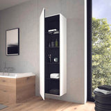 Duravit L-Cube Hochschrank 500 mm weiß matt, 1 Tür rechts, wandhängend