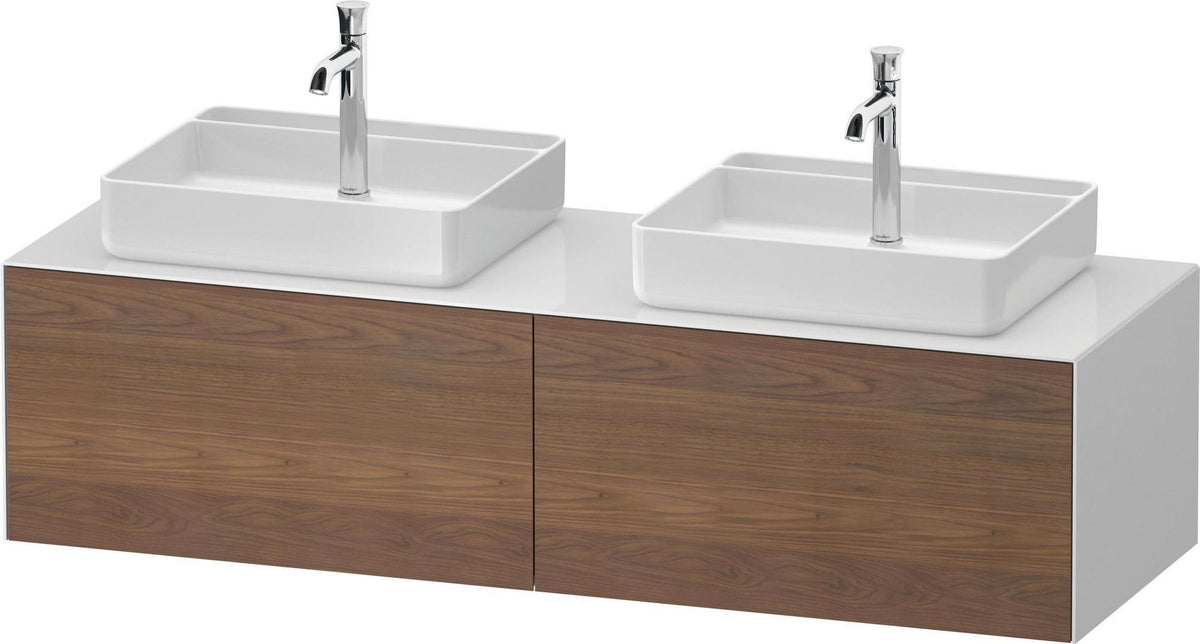 DURAVIT White Tulip Waschtischunterbau 1600 mm wandhängend, 2 Auszüge, weiß seidenmatt