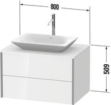 Duravit Waschtischunterbau XVIU 800x550mm Champagner Matt mit Konsolenplatte