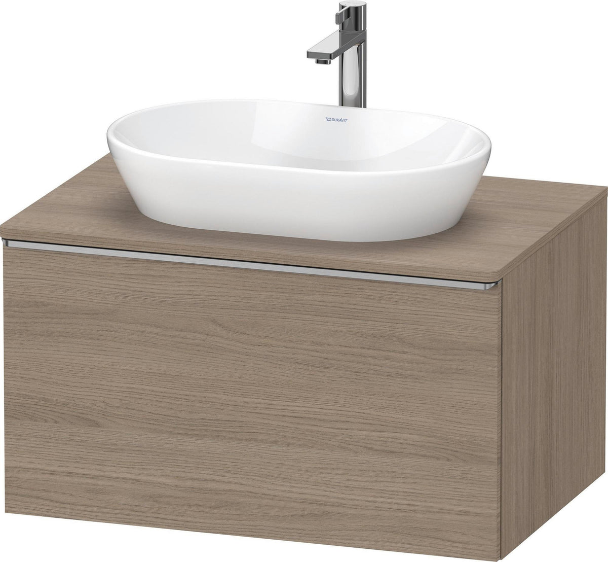 Duravit D-Neo Konsolenwaschtischunterbau 800 mm Eiche Terra Matt mit Auszug