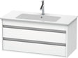 DURAVIT Ketho Waschtischunterbau 1000 mm mit 2 Schubkästen, Weiß Matt, wandhängend