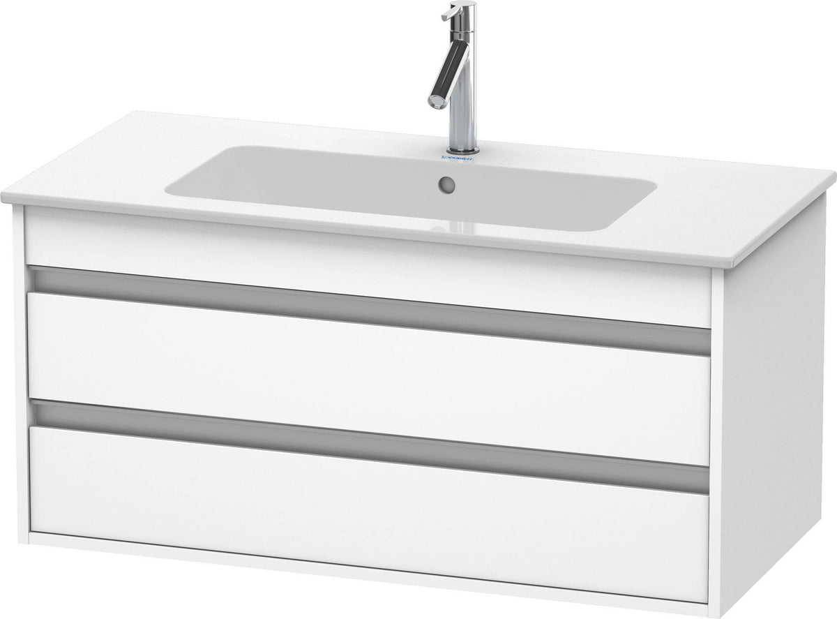 DURAVIT Ketho Waschtischunterbau 1000 mm mit 2 Schubkästen, Weiß Matt, wandhängend