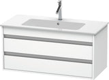 DURAVIT Ketho Waschtischunterbau 1000 mm mit 2 Schubkästen, Weiß Matt, wandhängend