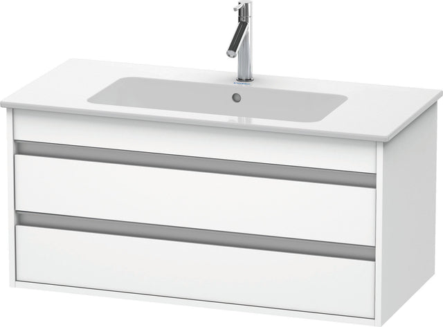 DURAVIT Ketho Waschtischunterbau 1000 mm mit 2 Schubkästen, Weiß Matt, wandhängend