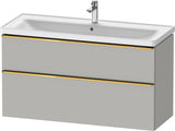 DURAVIT D-Neo Waschtischunterbau 1184 mm Eiche Schwarz mit Bronze Griff