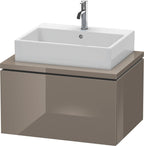 flannel grey hochglanz / Mitteldichte Faserplatte (MDF) / 1 Auszug