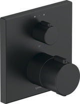 DURAVIT Thermostat Unterputz Eckig 2 Verbraucher Schwarz Matt – Fertigmontageset