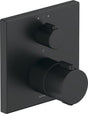 DURAVIT Thermostat Unterputz Eckig 2 Verbraucher Schwarz Matt – Fertigmontageset