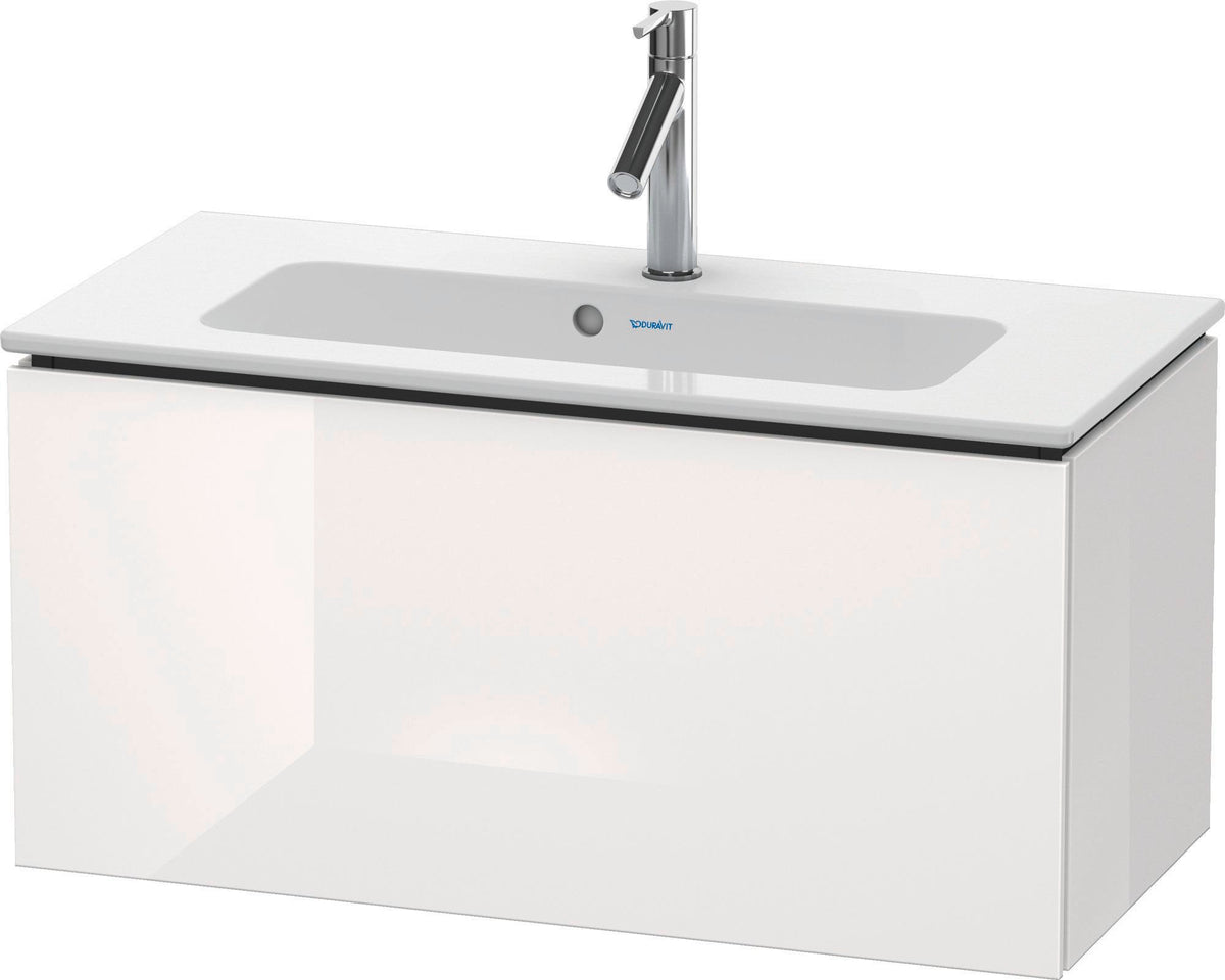 Duravit L-Cube Waschtischunterbau 820 mm Weiß Matt mit 1 Auszug und Tip-On-Technik