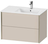 DURAVIT XViu Waschtischunterbau 810 mm mit 2 Schubkästen, Strukturmatte