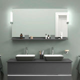 DURAVIT Sivida Spiegelablage 1280x115x35 mm – Chrom/Weiß Matt, inkl. Befestigungsmaterial
