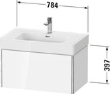 DURAVIT Waschtischunterbau XSquare 784 mm wandhängend mit Auszug für Soleil by Starck