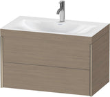 DURAVIT XViu c-bonded Waschtischset 800 mm wandhängend mit 2 Schubkästen und Tip-on-Technik