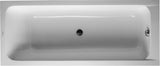 DURAVIT D-Code Badewanne 1700x750 mm Einbau, Mittelablauf, 1 Rückenschräge, Weiß