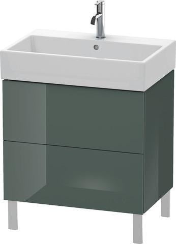 Duravit L-Cube Waschtischunterbau 684 mm Amerikanisch Nussbaum mit Tip-On-Technik