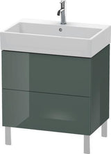 Duravit L-Cube Waschtischunterbau 684 mm Amerikanisch Nussbaum mit Tip-On-Technik