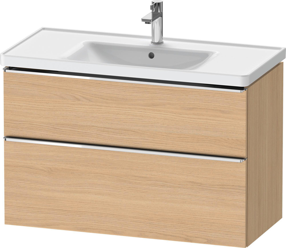 DURAVIT D-Neo Waschtischunterbau 984 mm betongrau matt mit Soft-Close und Bronze-Griff