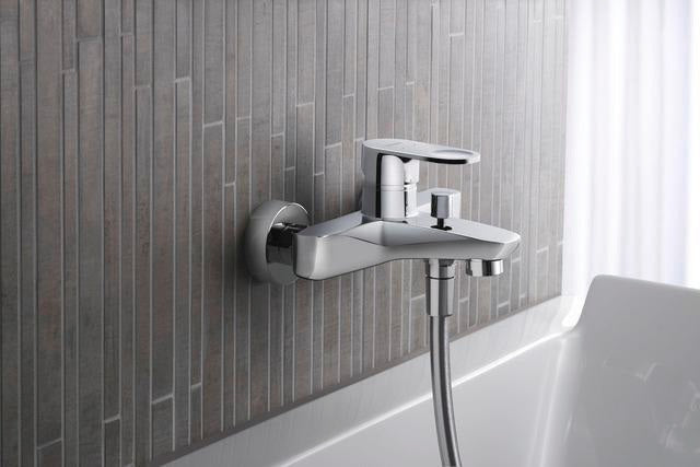 DURAVIT B.3 Einhebel-Wannenmischer Aufputz – Chrom, Keramikmischsystem, 147 mm Ausladung