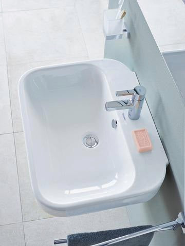 Duravit Karree Zahnputzbecher Chrom mit weißem Matt-Becher, 100x69x110 mm, Wandmontage