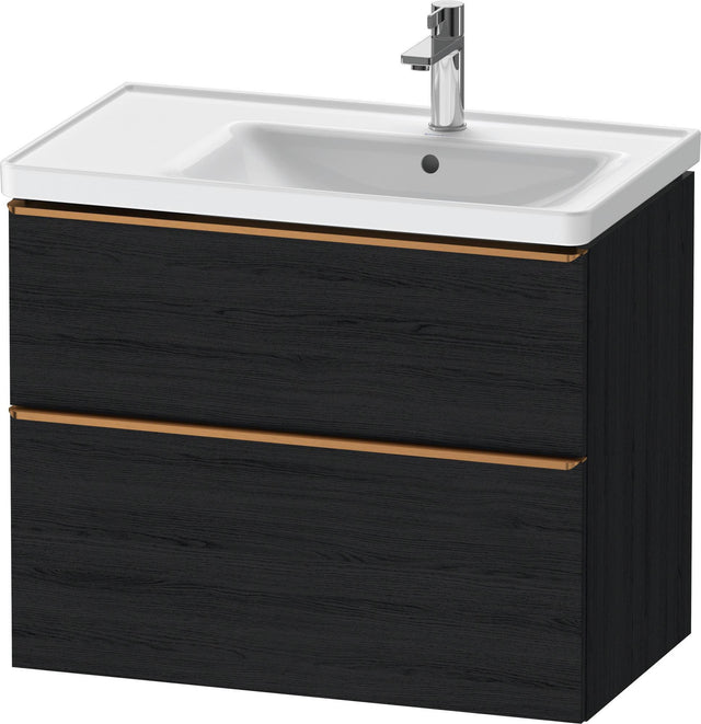 Duravit D-Neo Waschtischunterbau 784 mm Eiche Schwarz Bronze, wandhängend, 1 Auszug