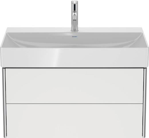 Duravit XSquare Waschtischunterbau 784 mm, 2 Schubkästen, s-matt, Ahorn Mi.