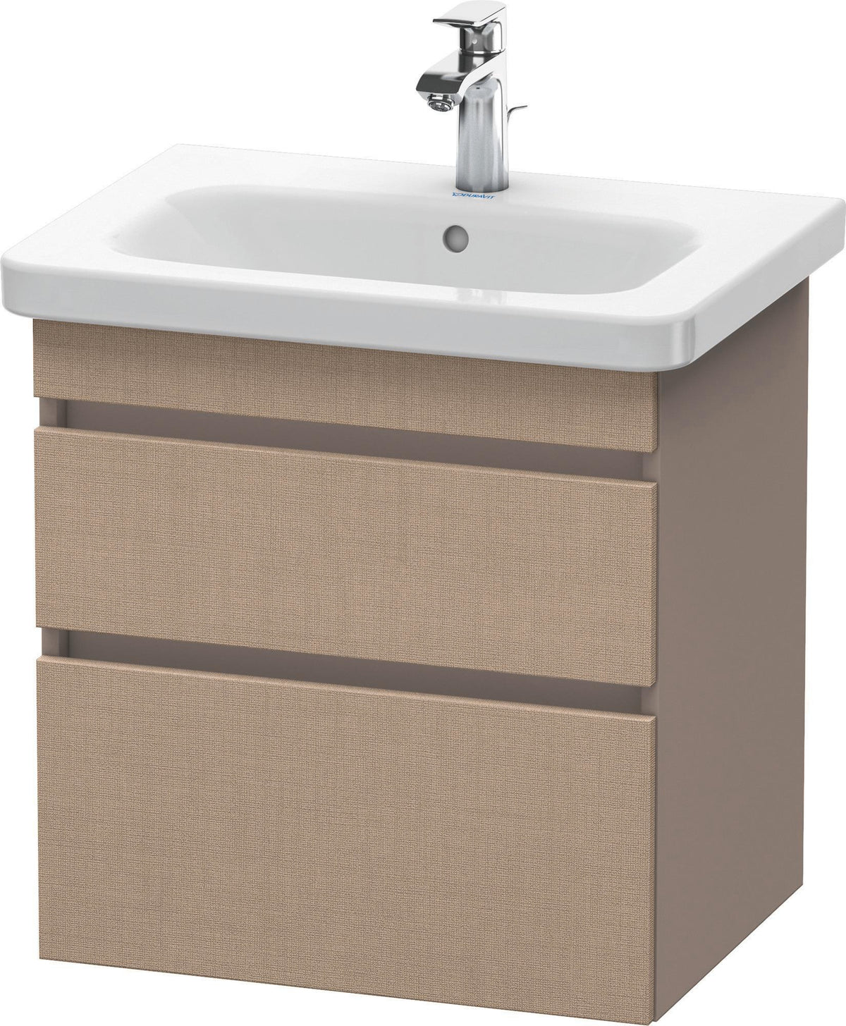 DURAVIT DuraStyle Waschtischunterbau wandhängend 580 mm mit 2 Schubkästen, weiß matt