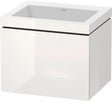 DURAVIT L-Cube c-bonded Waschtischset 600 mm mit Vero Air, weiß hochglanz, 1 Auszug