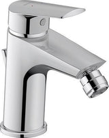 Duravit No.1 Einhebel-Bidetmischer 123 mm Chrom mit Zugstangen-Ablaufgarnitur