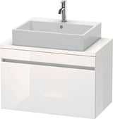 DURAVIT DuraStyle Konsolenwaschtischunterbau 800 mm Eiche Terra/Weiß Matt mit 1 Auszug