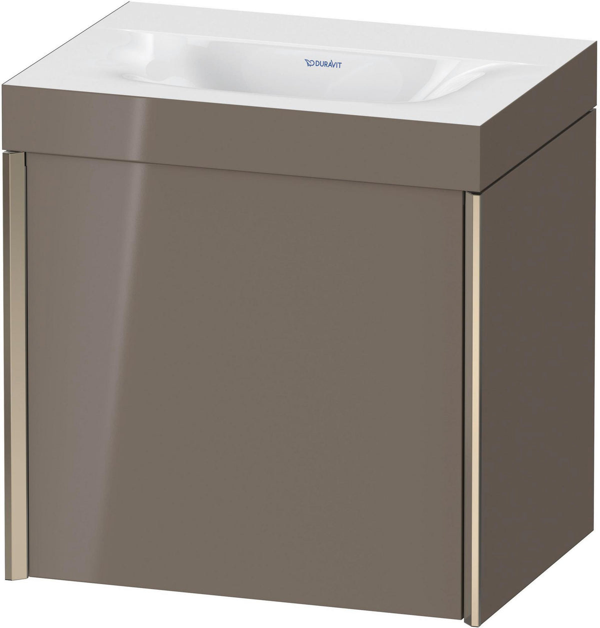 DURAVIT XViu c-bonded Waschtischunterbauset 460 mm, champagner matt / dolomiti grey