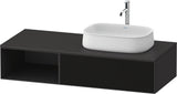 Duravit Zencha Konsolenwaschtischunterbau 1300 mm Eiche Anthrazit mit Auszug