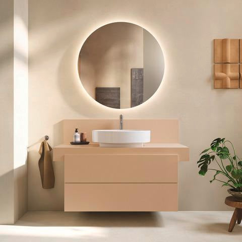 Duravit Balcoon Konsole 1000x370x550 mm – Elfenbein Matt, 1 Ausschnitt mittig