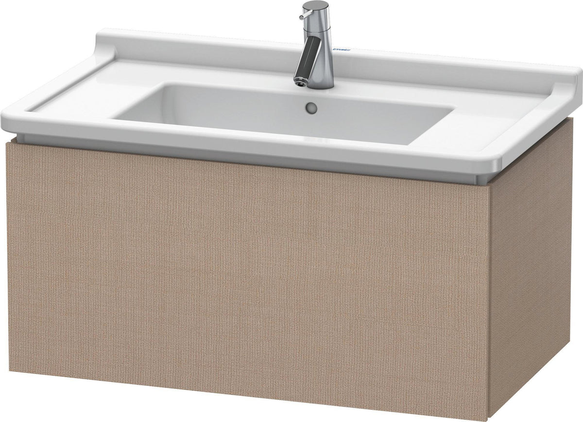 DURAVIT L-Cube Waschtischunterbau wandhängend 820 mm taupe matt 1 Auszug Tip-On