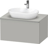 DURAVIT D-Neo Konsolenwaschtischunterbau 800 mm betongrau matt mit Bronze-Griff und Soft-Close-Auszug