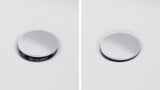 DURAVIT Quadroval Ab- und Überlaufgarnitur mit Drehgriff, Bowdenzug 1100 mm, Chrom