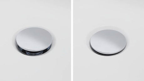DURAVIT Quadroval Ab- und Überlaufgarnitur mit Drehgriff, Bowdenzug 1100 mm, Chrom