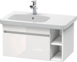 DURAVIT DuraStyle Waschtischunterbau 730 mm betongrau matt – wandhängend mit 1 Auszug & 2 offenen Fächern